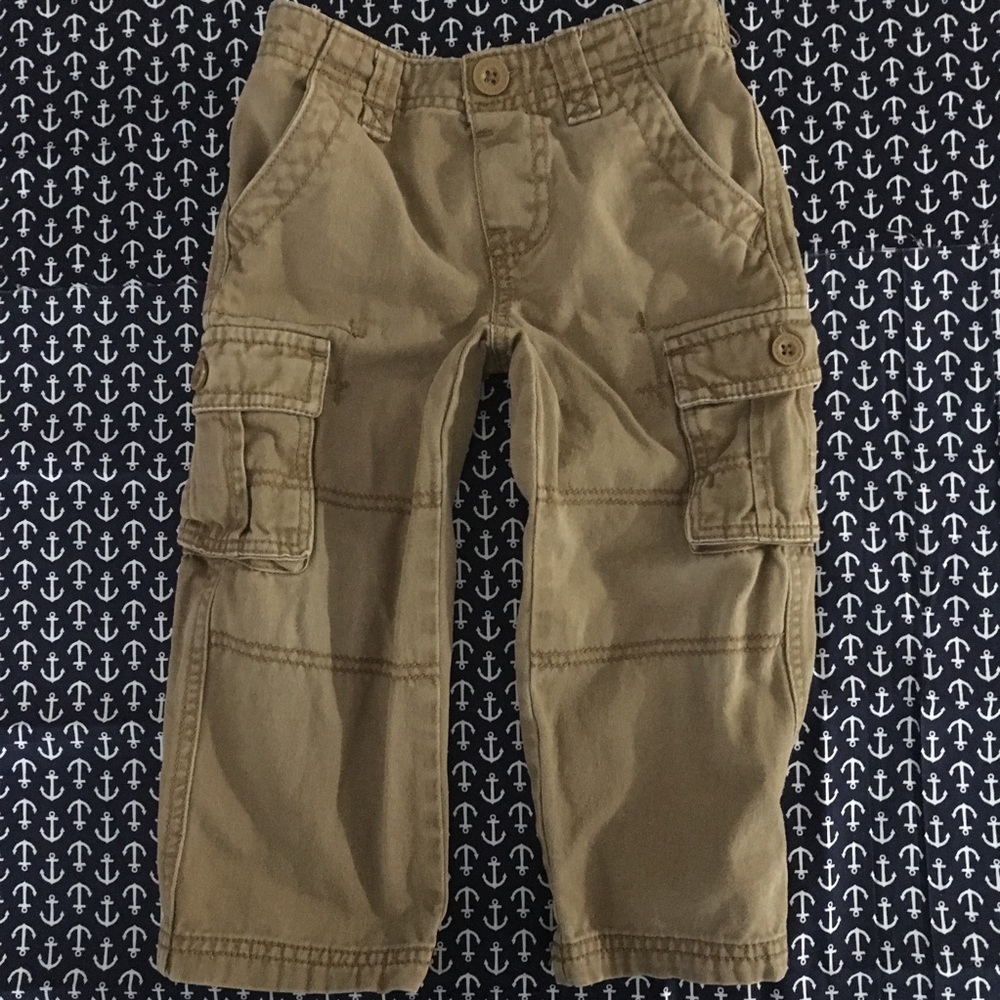 ⭐️ Safari-Khaki Denim Wide Leg Cargo Pants