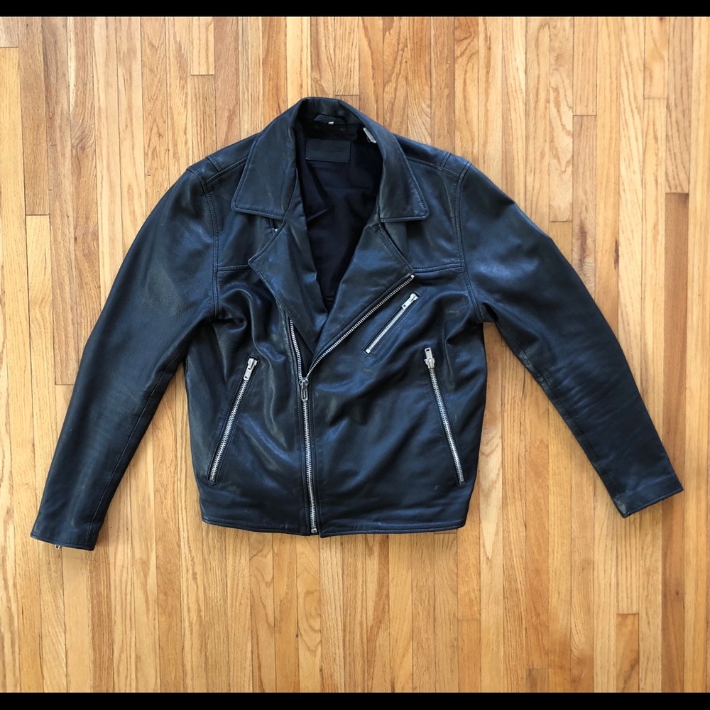 Levi’s Made & Crafted Black Motorcycle Jacket Sz 2
