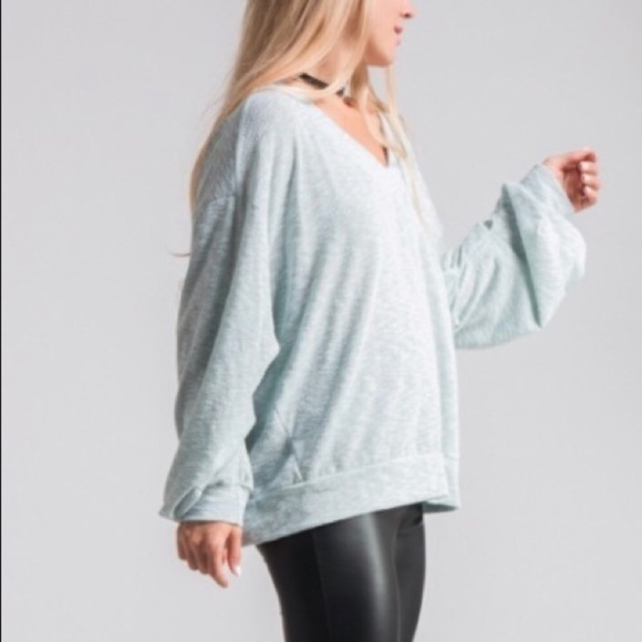 Two tone slouchy sweatshirt - Picture 3 of 6