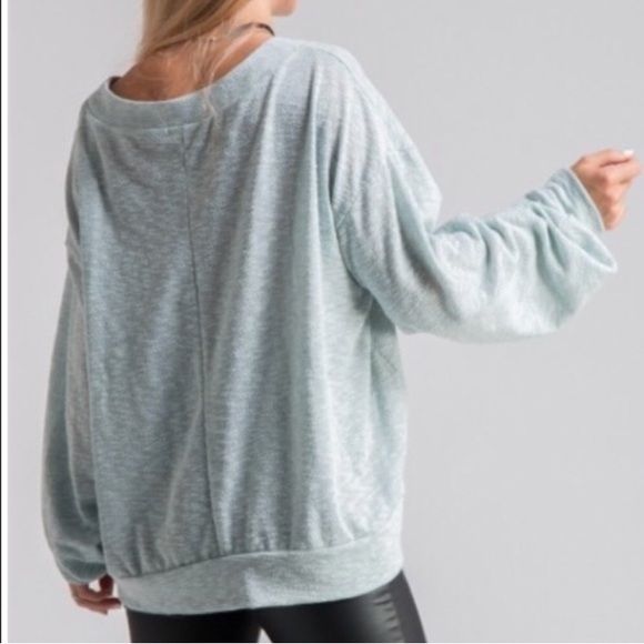 Two tone slouchy sweatshirt - Picture 4 of 6