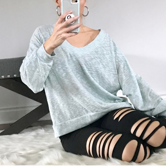 Two tone slouchy sweatshirt - Picture 6 of 6