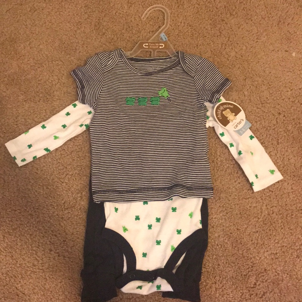 Brand new 3 pc set infant boys clothing