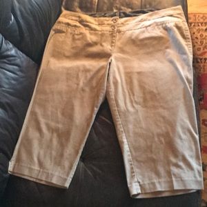 Maurice’s plus size khaki dress capris