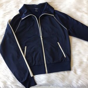 Forever 21 Satin Navy Jacket