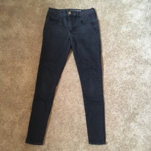 Black American eagle skinny jeans!