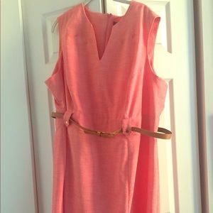 Pink shift dress, size 22