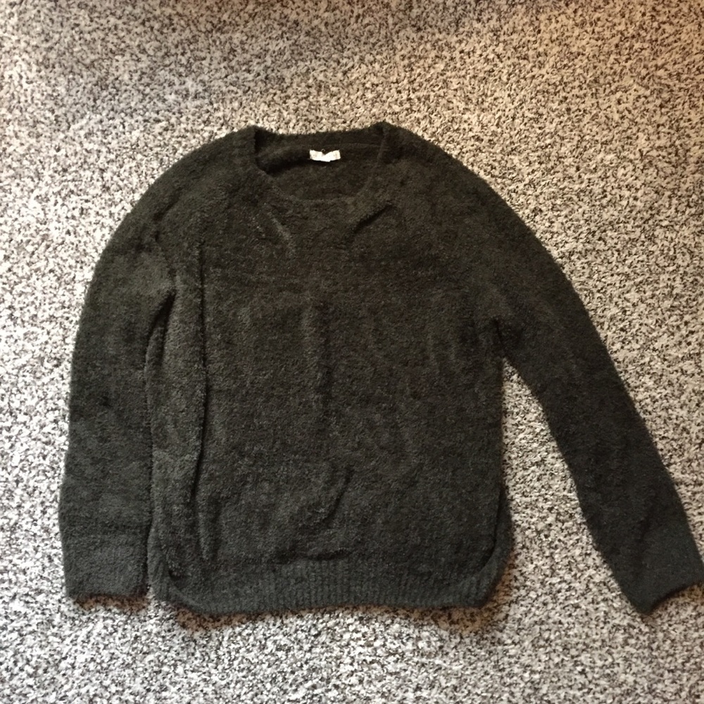 Fuzzy Green Sweater