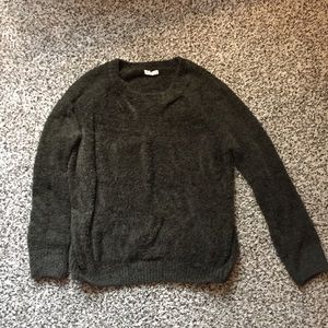 Fuzzy Green Sweater