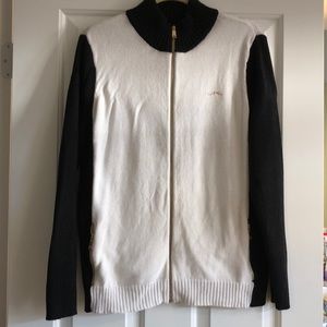 Lauren Ralph Lauren 1x colorblock sweater jacket