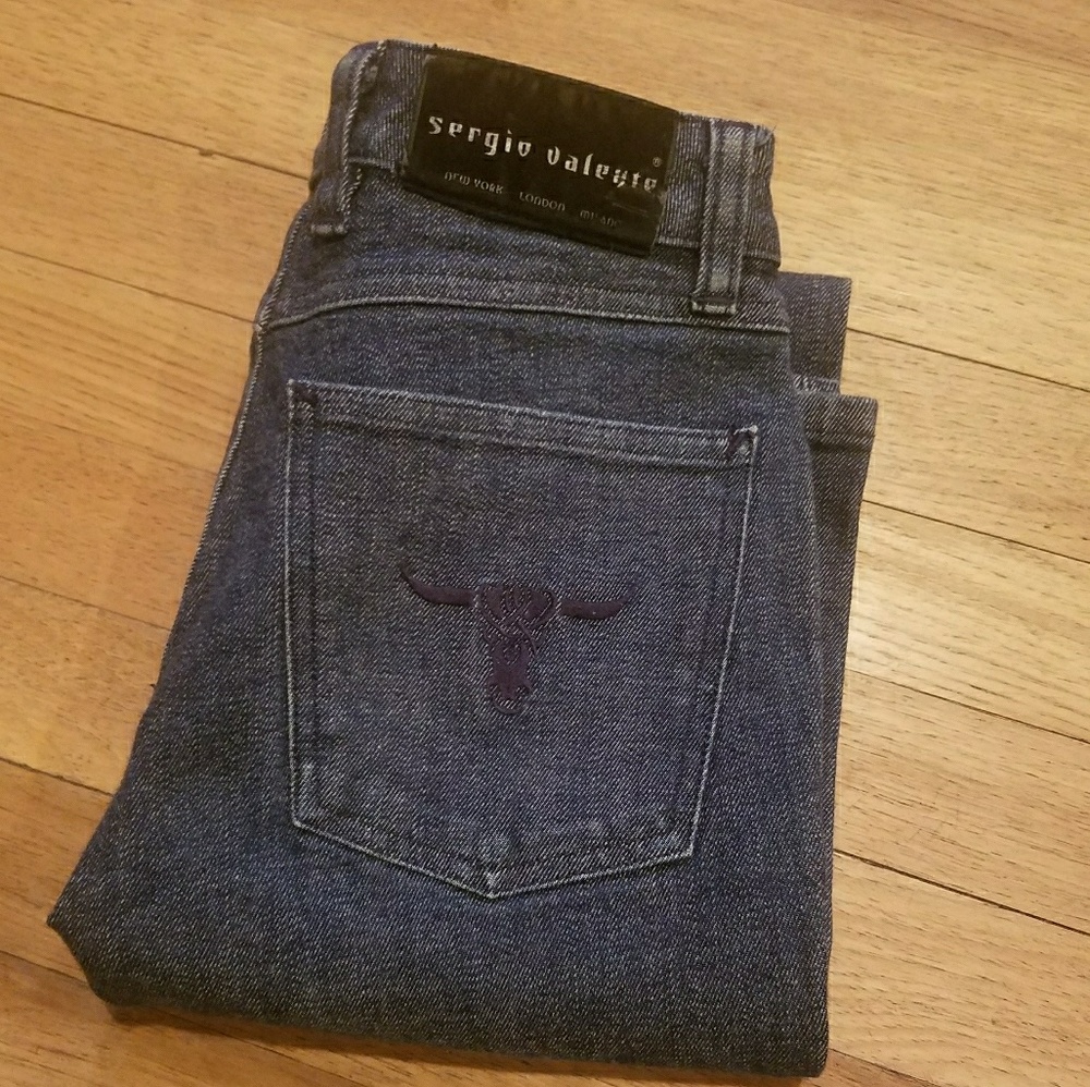 Mens Sergio Valente Blue Jeans - Excellent Cond