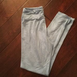 LulaRoe leggings light blue