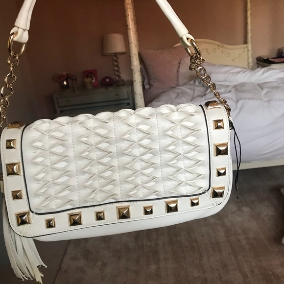White Studded Purse - Picture 2 of 5