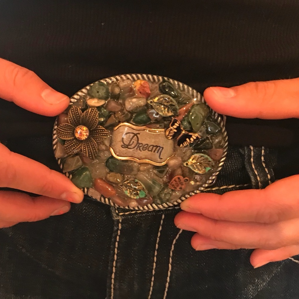Beautiful handcrafted belt buckle.