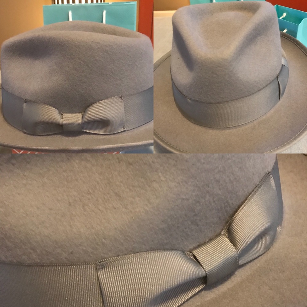 Grey wool hat