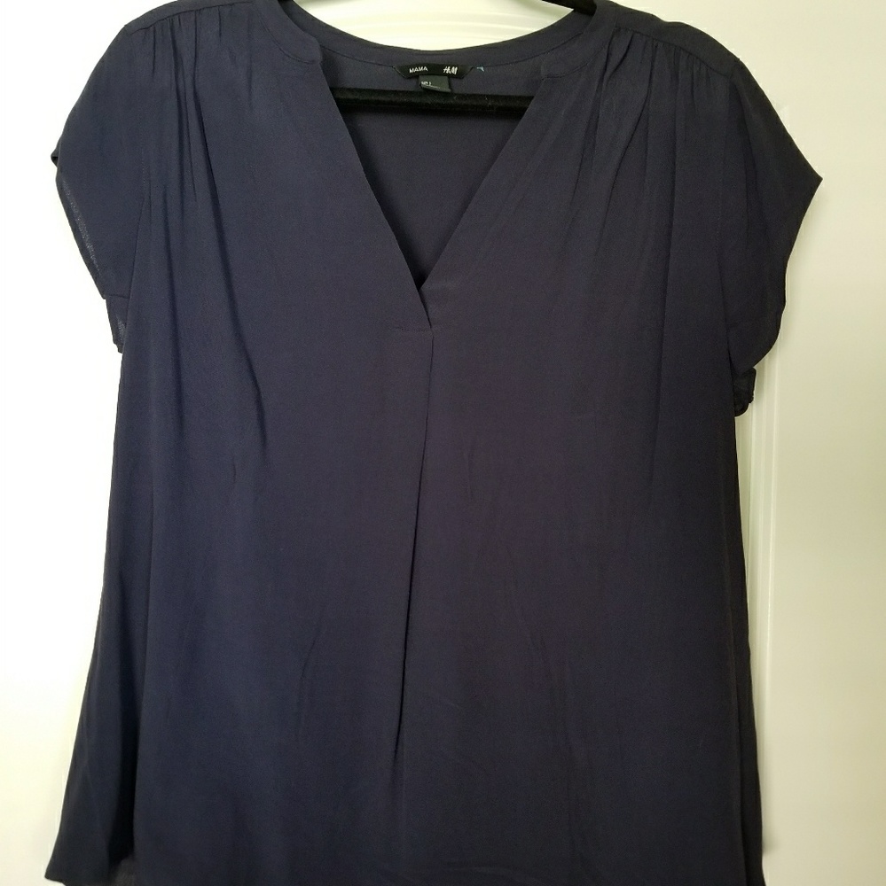 H&M Maternity Blouse in Navy