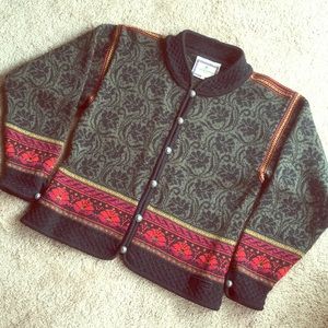 Authentic Dale of Norway Cardigan Wool Winter