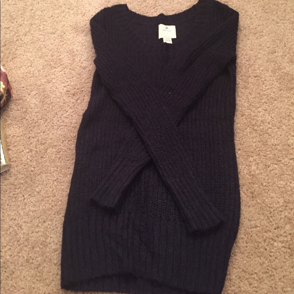 Aerie Knit Navy Sweater