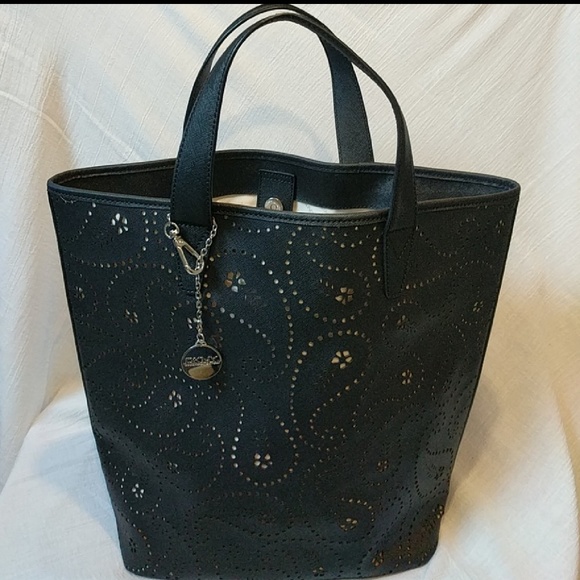 Dkny Handbags - SOLD 🎉DKNY Leather - Perforated Paisley Print!🎉