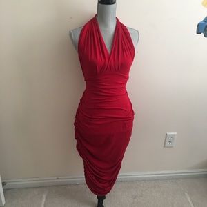 Red convertible multi way sexy dress