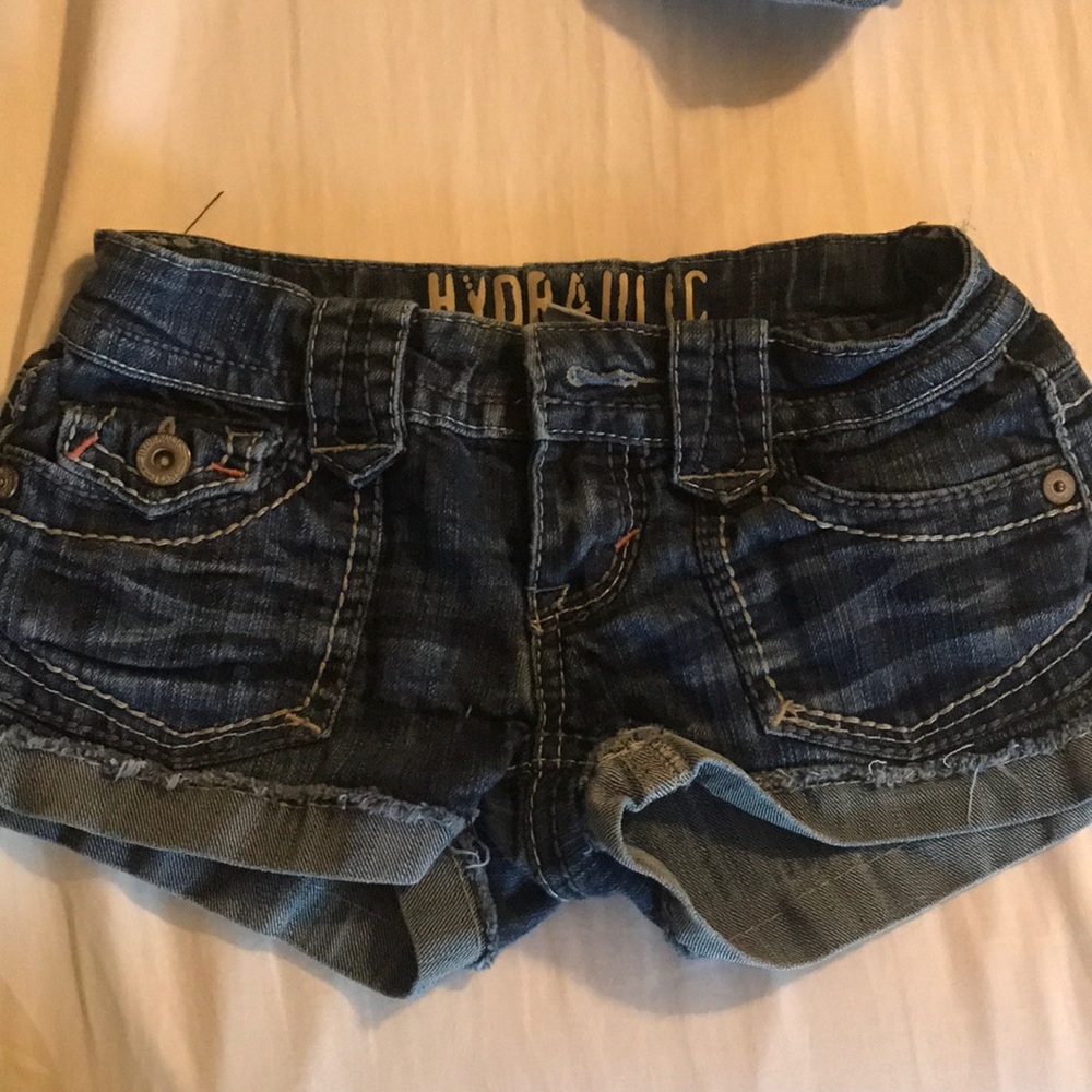 Hydraulic Denim Shorts
