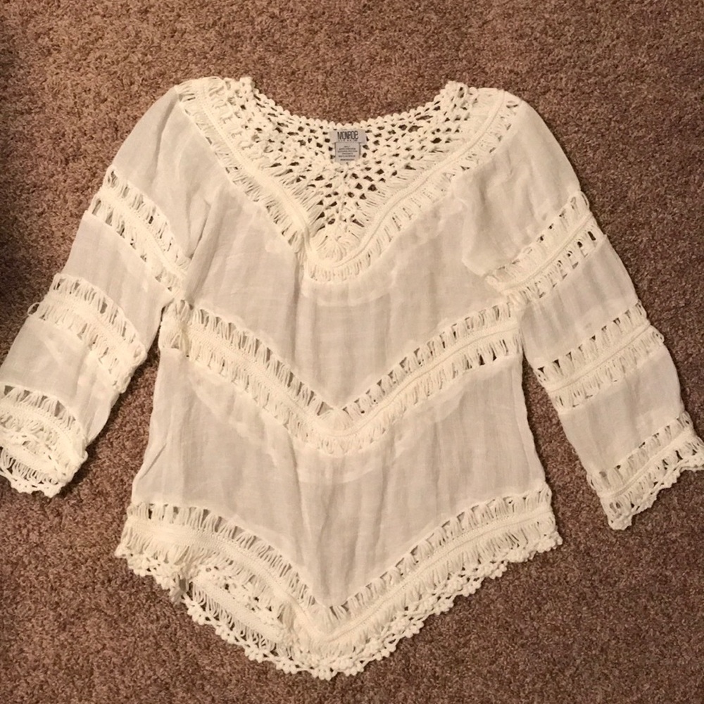 White blouse with detail