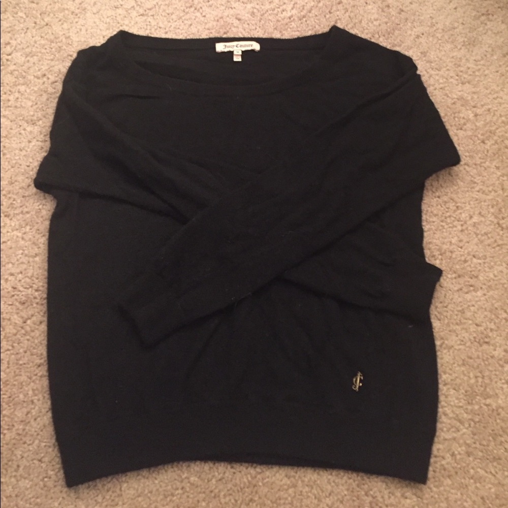 Black Juicy Couture Cashmere Blend Sweater