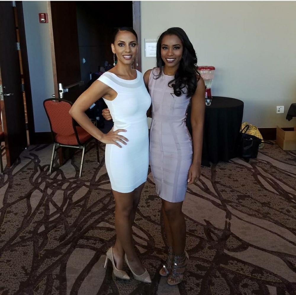 Blush Bandage Dress Pageant Interview