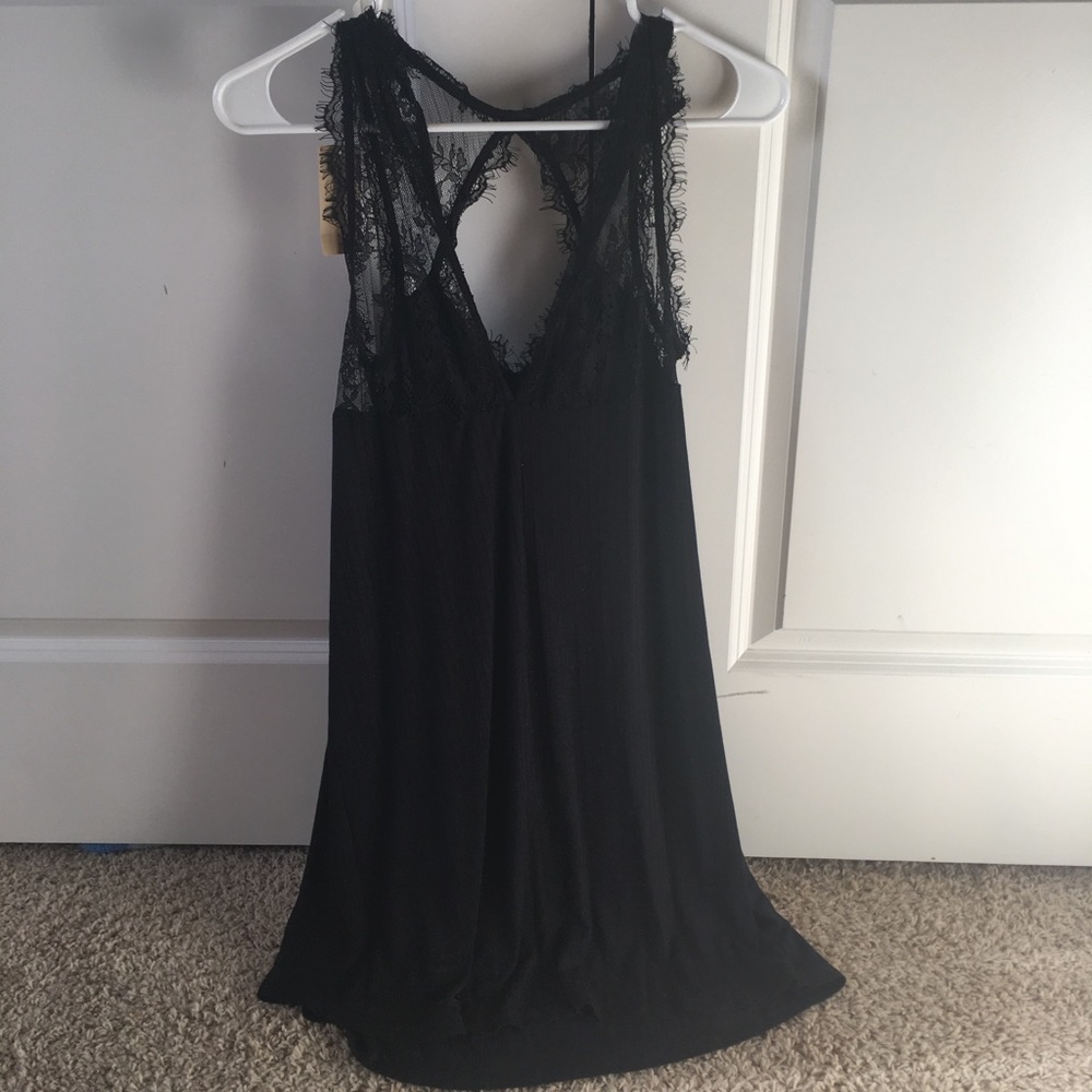 American Eagle lacy black dress