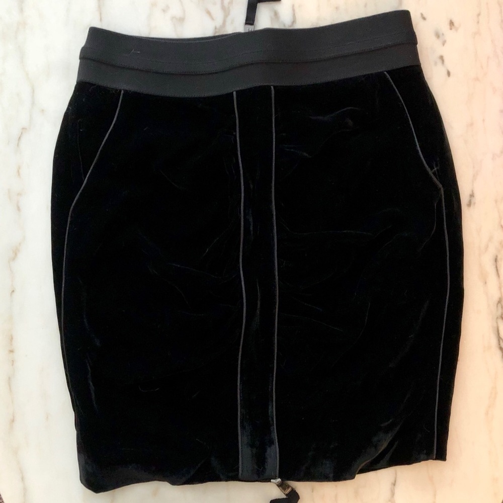BCBG velvet skirt