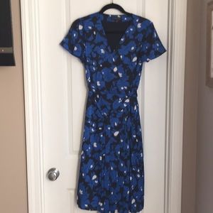 Blue and black dress