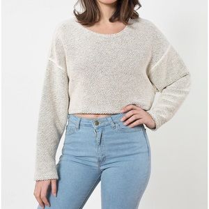 Reversible American Apparel cropped sweater