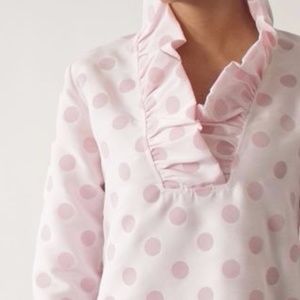 Devon Baer Flock Dot Top (NWT)