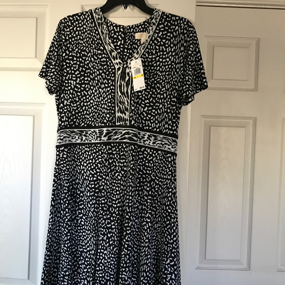 Michael Kors print short-sleeve dress