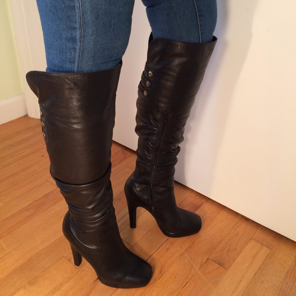 Jessica Simpson Over The Knee Leather Boots