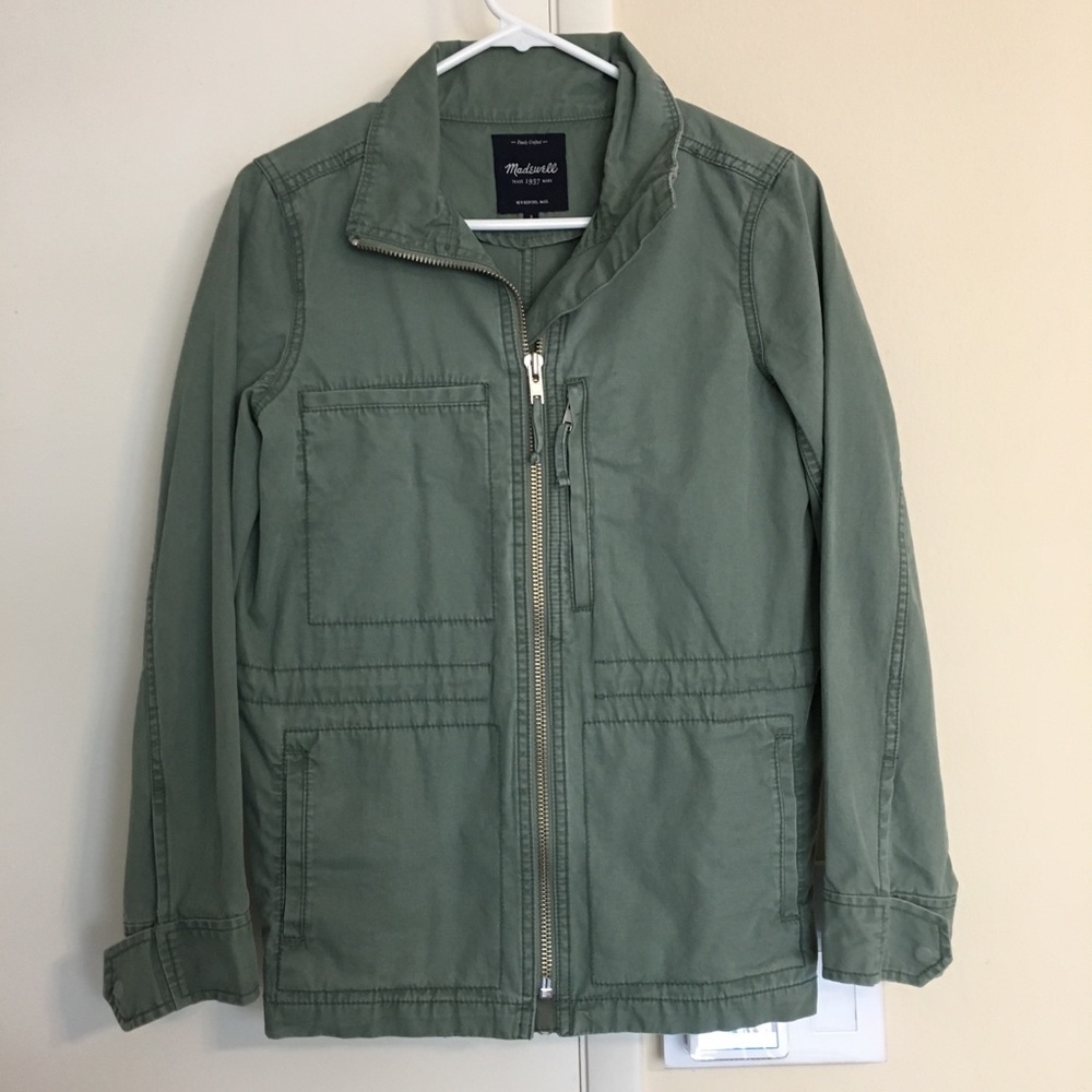 Madewell Meadow Green Fleet Jacket, Small