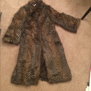 Faux fur coat