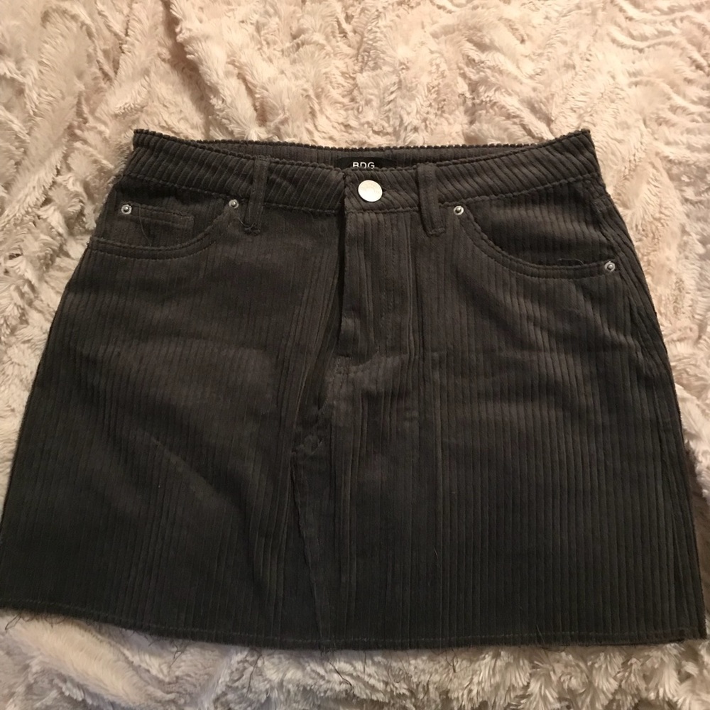 dark green skirt