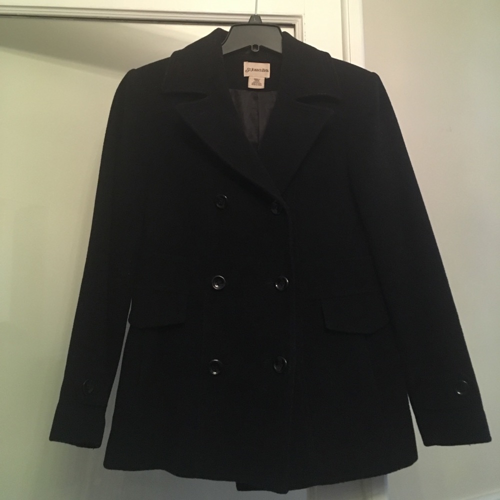 Black pea coat