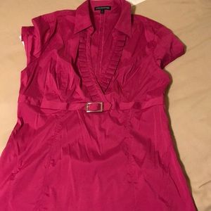 Express cap sleeve dress shirt