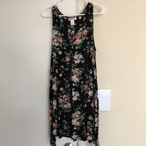 Band of Gypsies floral lace-up front dress, medium