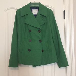 pretty green peacoat