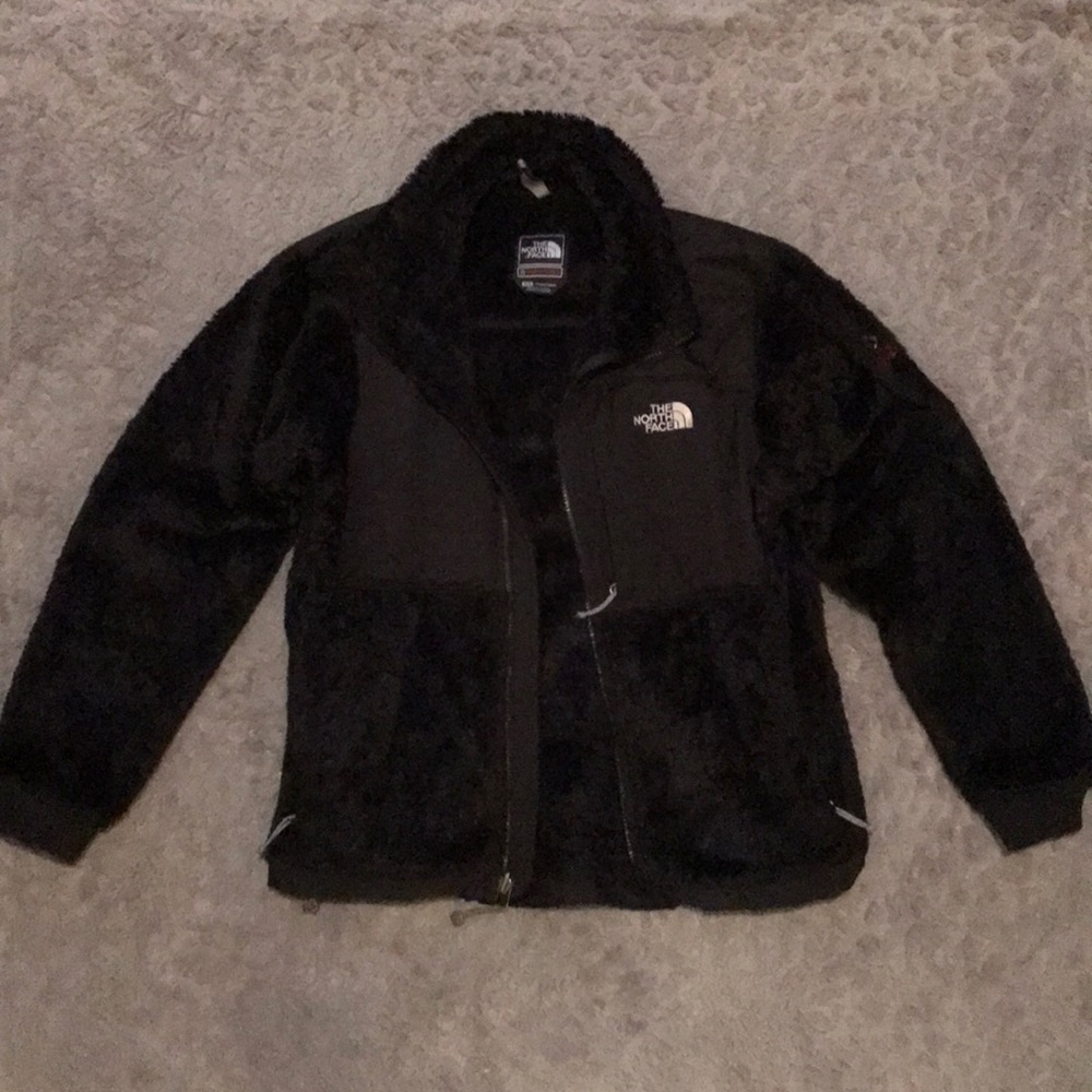 The Northface Black Furry Fleece Coat