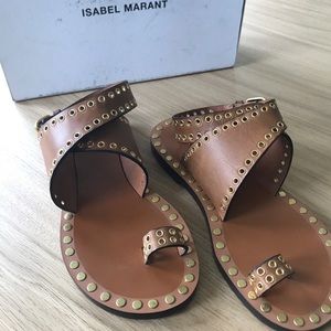 Isabel Marant Eyelet Leather Sandals