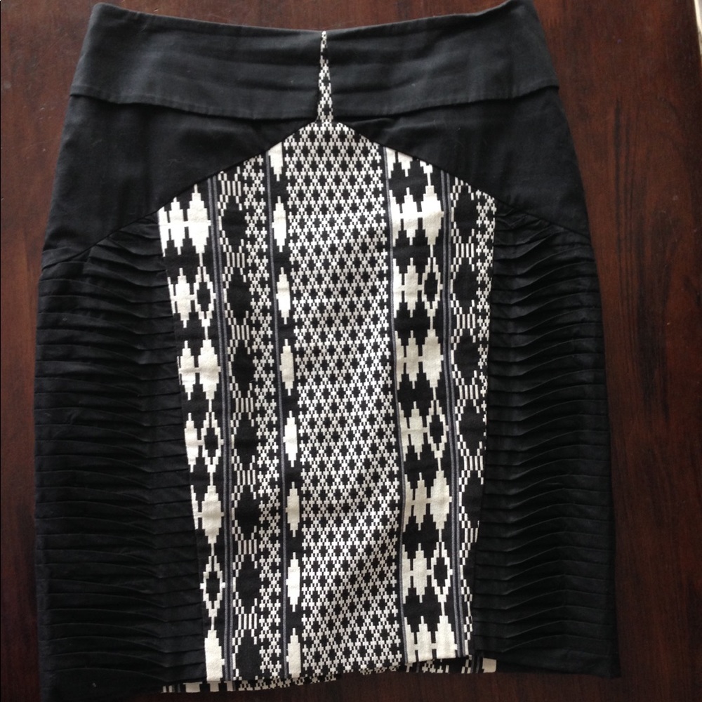 Anthropologie floreat black skirt, US6