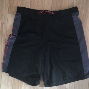 Hylete Red and Black Athletic Shorts Large