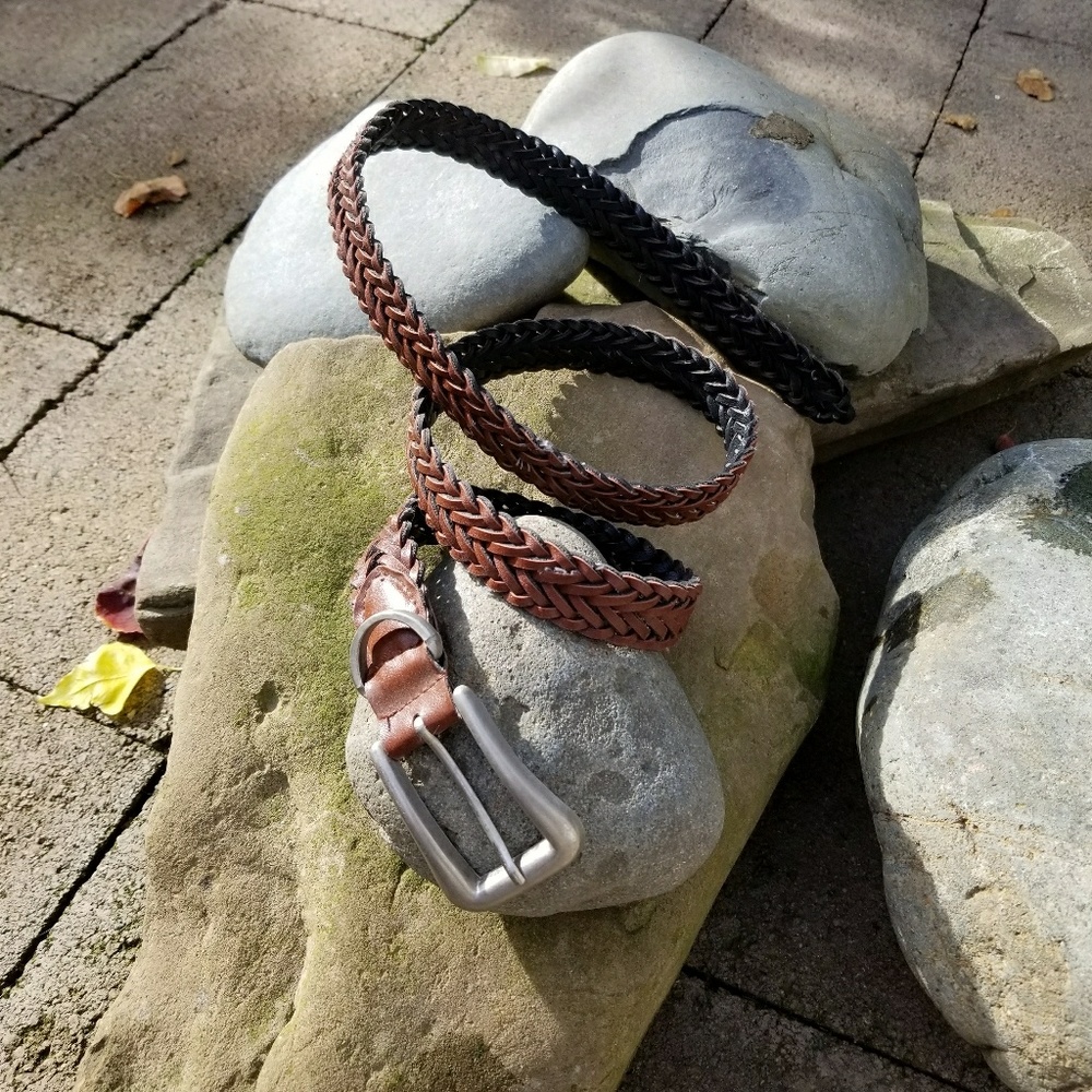 Braided Leather Belt