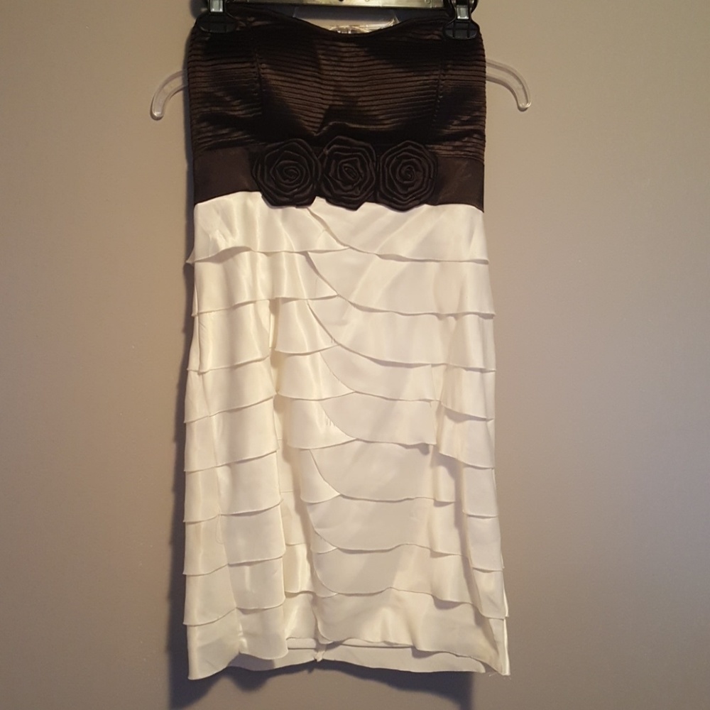 Black and cream dress