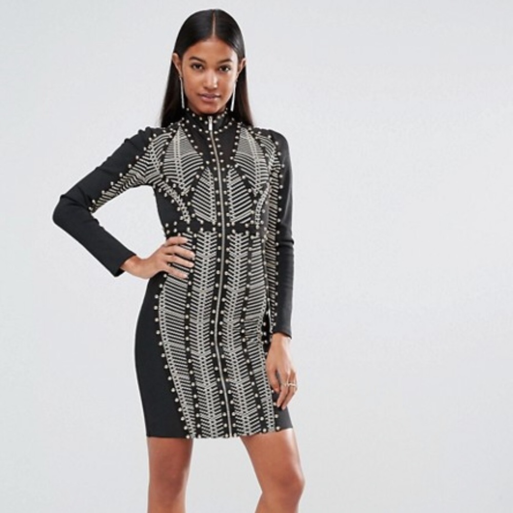 Studded Bandage Dress - Picture 3 of 6