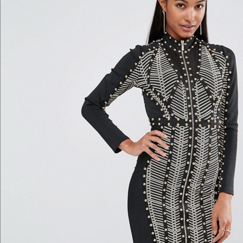 Studded Bandage Dress - Picture 4 of 6