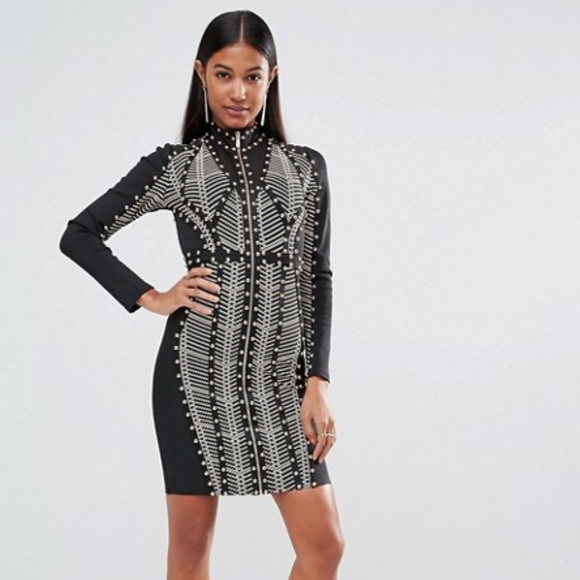 Studded Bandage Dress - Picture 3 of 6